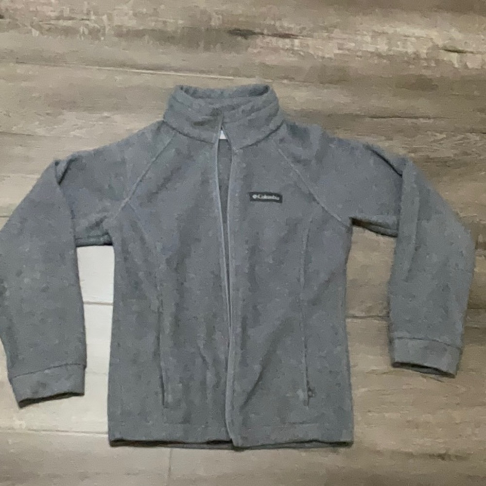 COLUMBIA-kids size M(10-12) grey jacket